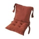 thumbnail image 3 of Cojín para silla, tapete para silla con respaldo y correas, cojín ergonómico para asiento Marrón, 3 of 9