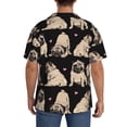 thumbnail image 7 of Goofa French Bulldog Printed Men's Casual Short-sleeved Shirt,Lightweight Breathable Button-down,Summer Casual men's top,Versatile Fashion shirt-XX-Large, 7 of 7
