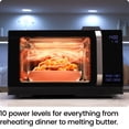 thumbnail image 4 of Chefman MicroCrisp - Horno de microondas y horno de convección, con interfaz integrada de visualización táctil guiada, 10 niveles de potencia, función de silencio y modo ecológico, 1800 W y 0,8 Cu., 4 of 5