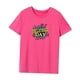 thumbnail image 3 of Camiseta para mujer de verano clásica de moda con cuello redondo para viaje, playa, trabajo, caminar Rosa Rosa, 3 of 7
