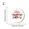 thumbnail image 2 of Adornos navideños colgantes, calcetines redondos de regalo, recuerdos decorativos, colgantes navideños de madera, decoración colgante, adornos de jardín, adornos navideños, adornos de Halloween., 2 of 4