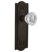 Nostalgic Warehouse Meacry_Psg_234_Nk Crystal Solid Brass Passage Door Knob Set - Bronze