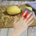 thumbnail image 4 of MuGu Peelers Stainless Steel Sharp Blade Finger Fruit Vegetables Peeler Kitchen Gadget Fruit and Vegetable Peeler Kitchen, 4 of 6