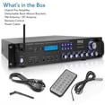 thumbnail image 3 of Pyle 2,000 Watt Multi Channel Bluetooth Home Theater Amplifier Receiver (4 Pack), 3 of 9