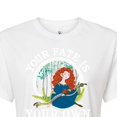 thumbnail image 3 of Disney Brave - Merida Your Fate Is Your Own - Juniors Cropped Cotton Blend T-Shirt, 3 of 5