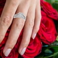 thumbnail image 6 of Apmemiss Clearance Sales Womens Rings 2-in-1 Set Detachable Shiny Diamond Set Engagement Wedding Rings Inlaid Zircon, 6 of 7
