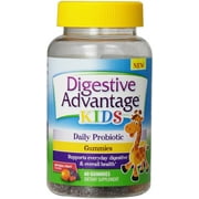 Digestive Advantage Daily Probiotic Gummies for Kids, 60 count (Pack of 2)