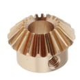 thumbnail image 3 of 1 module bevel gear 20 mm gear diameter 13 mm height, copper / steel 8mm Hole M4x2 Copper, 3 of 7