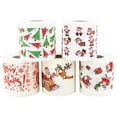 thumbnail image 2 of 5 Rolls Disposable Napkins Tissue Creative Napkins Christmas Toilet Papers, 2 of 3
