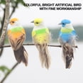 thumbnail image 3 of Spptty Artificial Decor,12Pcs Beautiful Colorful Simulation Foam Bird Decor Garden Plants Decoration Ornament,Artificial Bird, 3 of 8