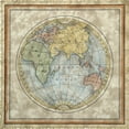 thumbnail image 2 of Vision Studio 15x15 Gold Ornate Wood Framed with Double Matting Museum Art Print Titled - Small Eastern Hemisphere, 2 of 4