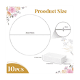 thumbnail image 2 of 10 PCS 25cm Metal Floral Hoop Centerpiece for Table Wooden Stand Wreath Macrame Silver Hoop Rings for (White), 2 of 7