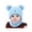 Blue, variant on GRNSHTS Toddler Kids Winter Hat Beanies Caps Soft Warm Kids Girl Boy Ear Hat+Scarf for Babies 0-12 Month