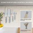 thumbnail image 5 of Deago 12 Inch Stainless Steel Magnetic Knife Bar with Multipurpose Use as Knife Holder, Knife Rack, Knife Strip, Kitchen Utensil Holder, Tool Holder, Home Organizer, 5 of 9