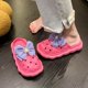 thumbnail image 1 of Sandalias mujer verano 2023 nuevos zapatos de playa antideslizantes casuales exteriores suela dentada resistente al desgaste zapatos de mujer con nudo de mariposa 35 Gao Jinjia LED, 1 of 1