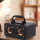 thumbnail image 3 of Altavoz Portátil de Madera con Bluetooth 5.0 Estéreo de Doble Canal con Radio FM, Sonido de Alta Fidelidad, Tarjeta TF, Soporte AUX C, 3 of 5