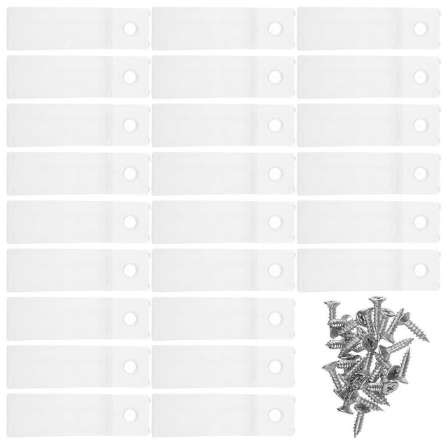 Clear Plastic Drawer Stoppers for Drawer with Non Slip Design 40Sets