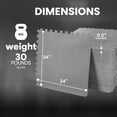 thumbnail image 5 of BalanceFrom 2-Pack 36 Ct. 24”x24” Interlocking Foam Puzzle Exercise Mat, 1/2” Thick, Gray, 5 of 10