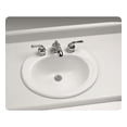 thumbnail image 2 of TOTO LT401#01 - 20-3/8" X 17-3/4" Self-Rimming Lavatory, Single Faucet Hole-Cotton White, 2 of 3