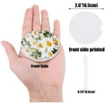 thumbnail image 2 of FMSHPON Oil Painting Style Spring Flower White Daisy Set of 2 Car Coaster for Drinks, Absorbent Ceramic Stone Coasters Cup Mat with Cork Base for Home Kitchen Room Coffee Table Bar Decor, 2 of 5