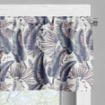 thumbnail image 3 of Ambesonne Tropical Valance Pack of 2, Pinnate Banana Leaves Art, 54"X18", Pale Teal Blush, 3 of 5