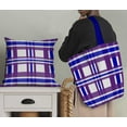 thumbnail image 5 of Soimoi Blue Modal Satin Fabric Gingham Check Print Sewing Fabric Yard 42 Inch Wide, 5 of 5