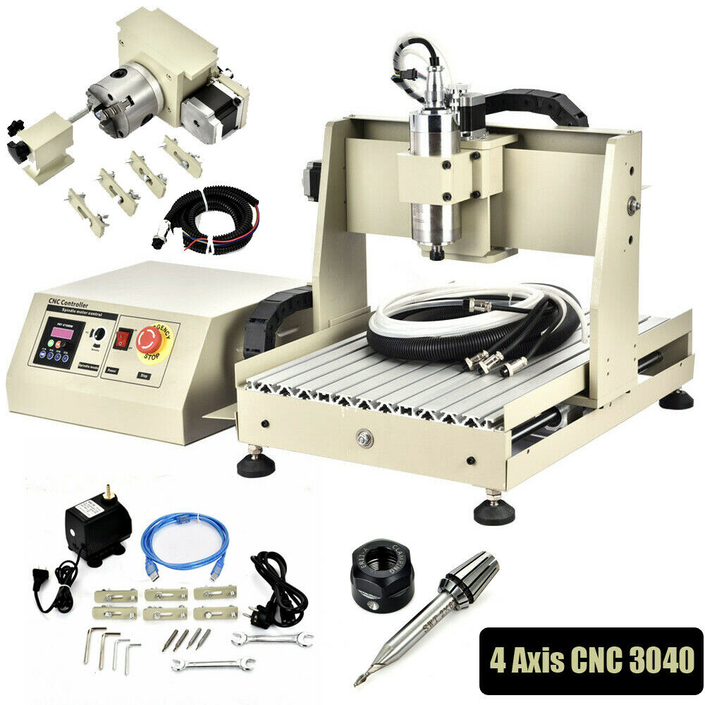 800W 4Axis USB CNC 3040 Router Engraver Engraving Machine Water