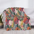 thumbnail image 3 of Rateoe Tropical Fruit Pattern Flannel Throw Blanket, Ultra-soft Blanket for Bed, Couch, Car, Hypoallergenic Anti-pilling blanket-60"x50"(Horizontal), 3 of 6
