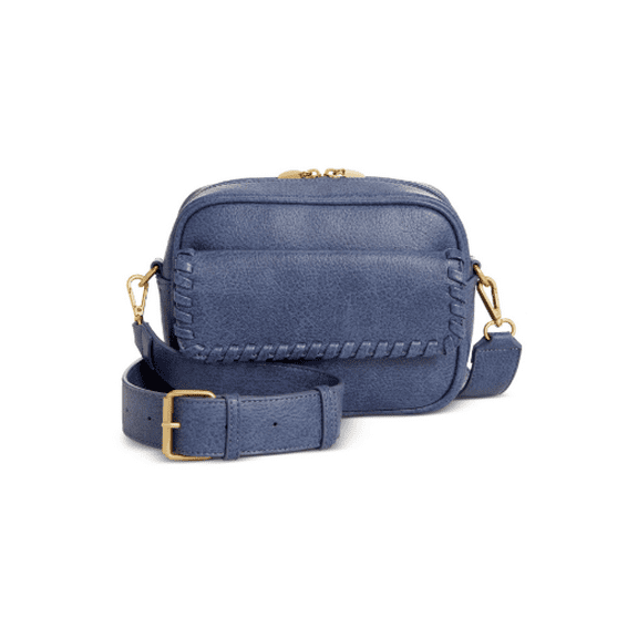 Style & Co Whip-Stitch Camera Crossbody, Created for Macy's - Moonlight Blue