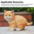 thumbnail image 3 of Adornos De Gatitos De Jardinería, Decoración De Jardín Al Aire Libre Duradera Con Lindo Gato Naranja Para Jardín, 3 of 8