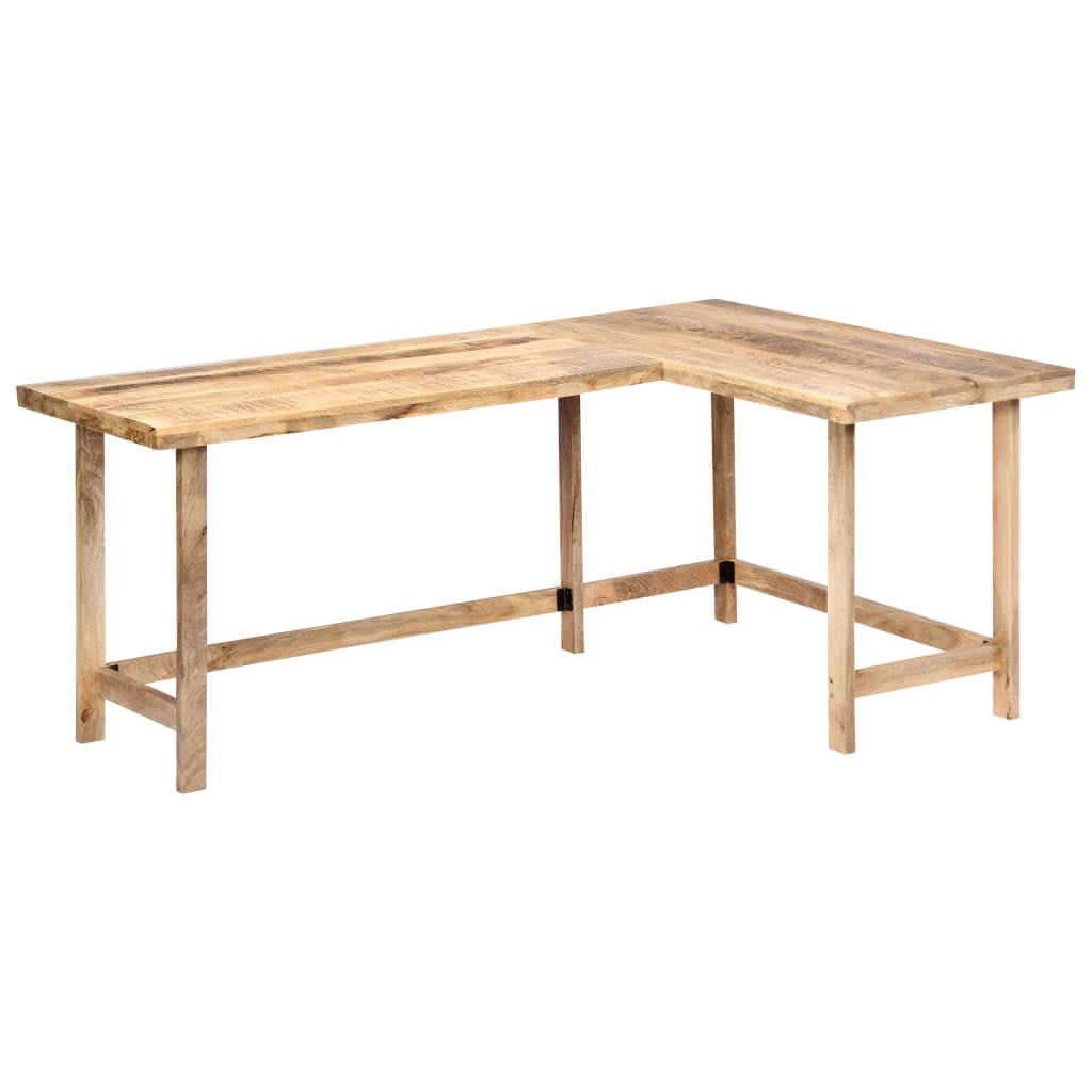 Fyydes Desk 71"x47.2"x30" Solid Mango Wood,Desks
