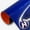 Royal Blue with Orange, variant on HTV4U BoldFlex Heat Transfer Vinyl (Royal Blue with Orange, 20" x 12" Sheet) - 700 Micron Thick Bold Dimension with Flair to Craft, Heat Press, Transfer, Iron on Vinyl for Shirts and Garments