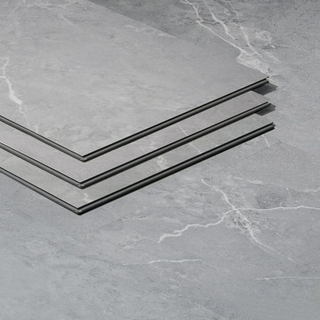 Bond Tile Lujo 28mil Marble Gray 12 in. x 24 in. Rigid Click-Lock Luxury Vinyl Tile Flooring (28.04 Sq. Ft. / Case)