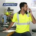 thumbnail image 6 of JORESTECH Hi-Vis Short Sleeve Safety Polo Shirt, ANSI Class 2 (Yellow, XL), 6 of 8