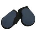 thumbnail image 4 of Botas de menudillo de caballo, protector de pierna de caballo elástico a prueba de golpes, carcasa de PU, para competencia de salto, patas traseras azul marino, 2 uds., 4 of 5