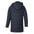 thumbnail image 5 of Men's Extra Long Puffer Jacket Winter Coats Parka Coat Color: Navy Size: XXXXL, 5 of 5