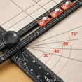 thumbnail image 4 of High Precision Angle Ruler Woodworking Scribe Drawing Marking Gauge Crossed-Cut T-Type Ruler Measuring Tools 35cm, 4 of 6