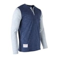 thumbnail image 6 of ZIMEGO Men’s Casual Color Block Long Sleeve Raglan Athletic Fashion Henley Shirt, 6 of 6