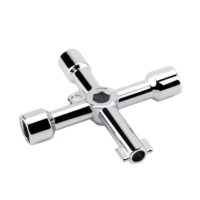 Llave triangular, llave multifuncional con orificio redondo en cruz, llave triangular con orificio redondo, llave multifuncional, llave triangular, la mejor en su clase