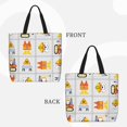thumbnail image 4 of Sigee Construction Equipments Worker Print Large Capacity Zippered Tote Bag - Durable, Stylish and Versatile for Everyday Use, 4 of 9