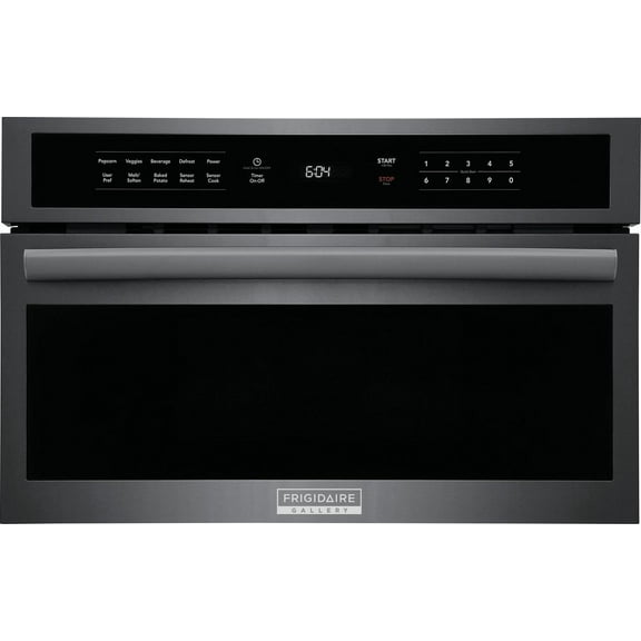 Frigidaire Gallery 30" Built-In Microwave Oven with Drop-Down Door, Black Stainless Steel
