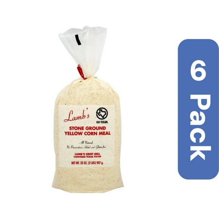 Lamb s Gristmill Whole Grain Yellow Cornmeal 32 oz (Pack Of 6)