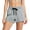 Gray, variant on Shorts for Women High Rise Pull on Bermuda Flat Front Solid,Size S-2XL