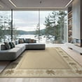 thumbnail image 2 of ODIKA Herringbone Field Panel Border Inspired Subtle Tonal Stripe Sisal Flowing for Dining Room, Under Table, Office, Non-Slip Chair-Friendly Floor, 2 of 7