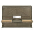 thumbnail image 4 of Queen Wall Murphy Bed with Storage Foldable Cabinet Bed with Vanity Desk Center Mirror and 2 Side Drawers for Small Spaces Distressed Gray, 4 of 9