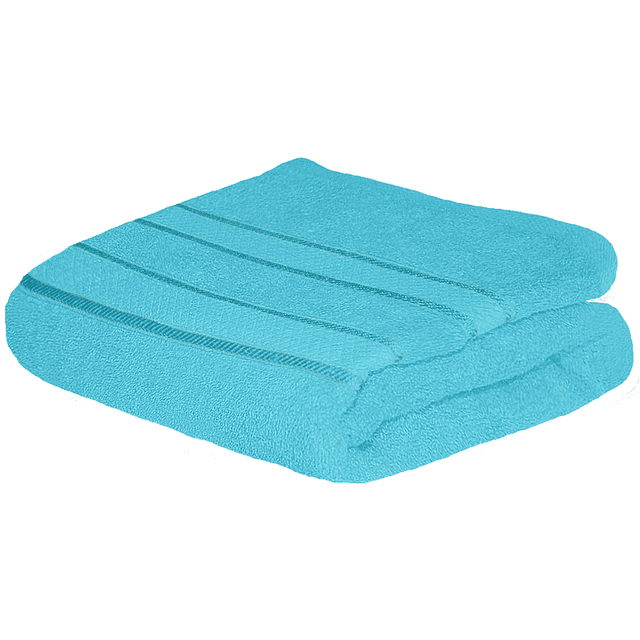 Toalla Baño Completo colores varios, 150x80cm - 620gr Suave Y Absorbente- Cenefa Bordada - CIELO 1