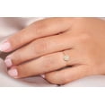 thumbnail image 4 of 0.50 Carat Classic Halo Round Moissanite Engagement Ring on Solid Gold setting, 4 of 8