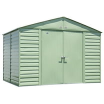 Arrow Select 10 x 8 x 8 ft Sage Green Steel Storage Shed