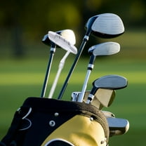 PBPBOX Durable Plated Silver Sports Putter with Aluminium Alloy Push Rod for Golf Enthusiasts