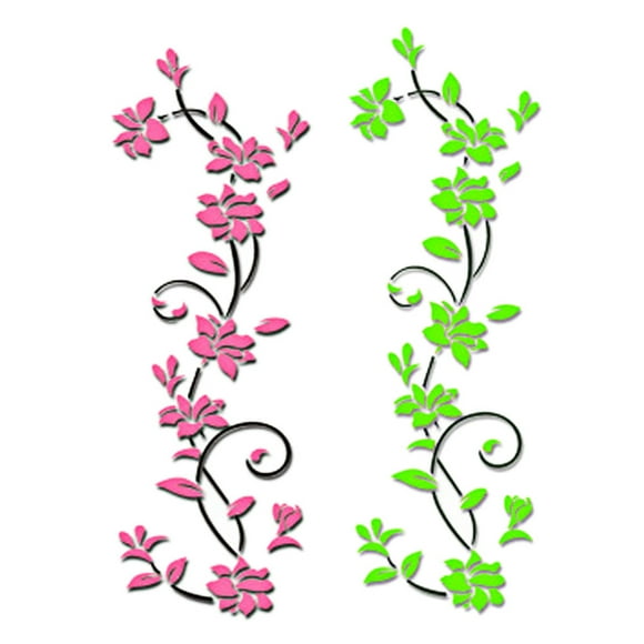 Xihbxyly Adhesivo de Pared Navideño, Diseño Navideño, Marco de Fotos Extraíble, Decoración para El Hogar y La Oficina, Ambiente Navideño y de Año Nuevo, Fácil Aplicación, 24 X 80 Cm, Juego de 2